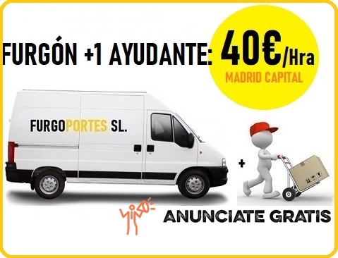 Zona Arganzuela→625700-540 Portes URGENTES Mudanzas