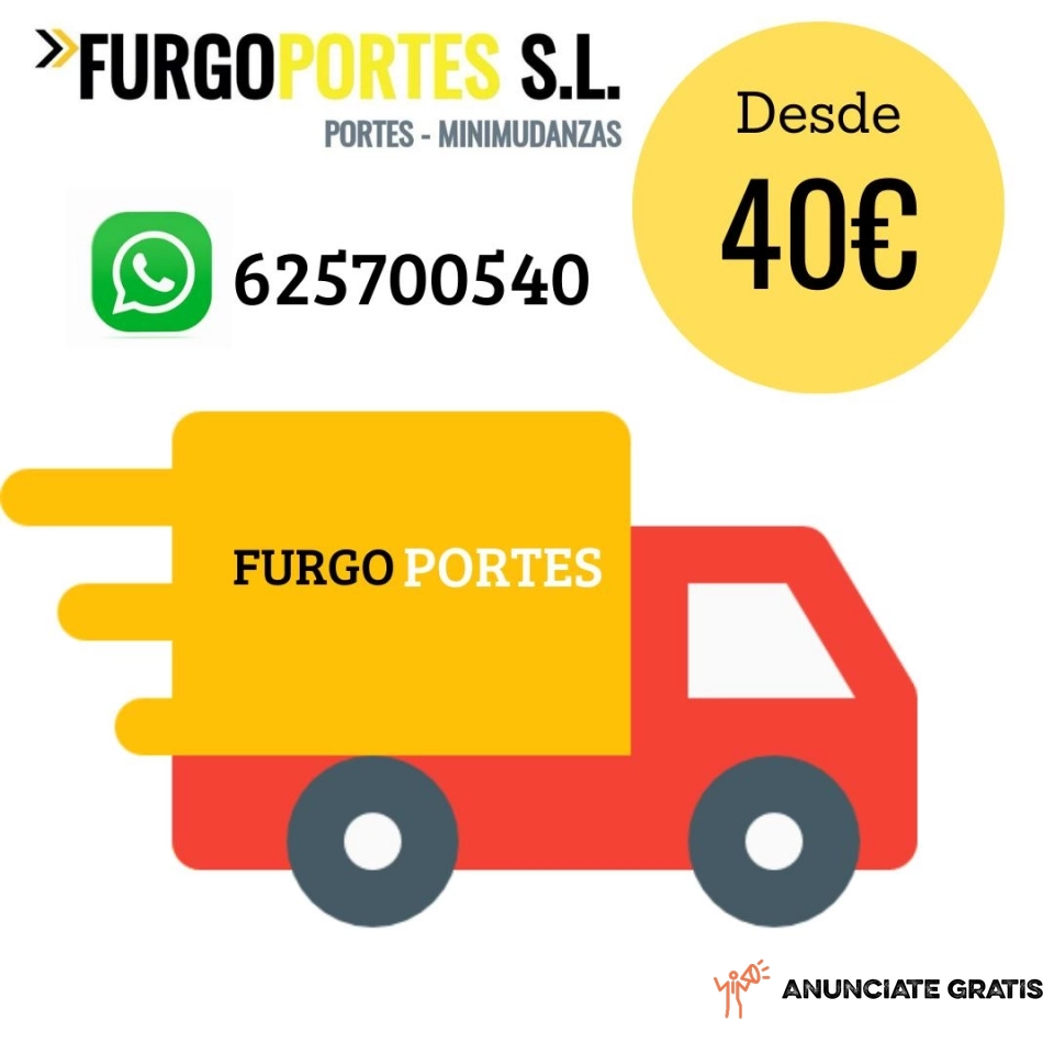 Portes baratos Madrid:(625700-540) →40€