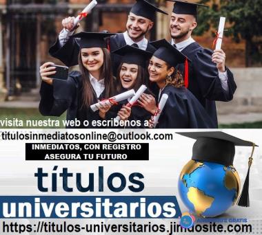 TITULOS UNIVERSITARIOS DE TODO ESPAÑA